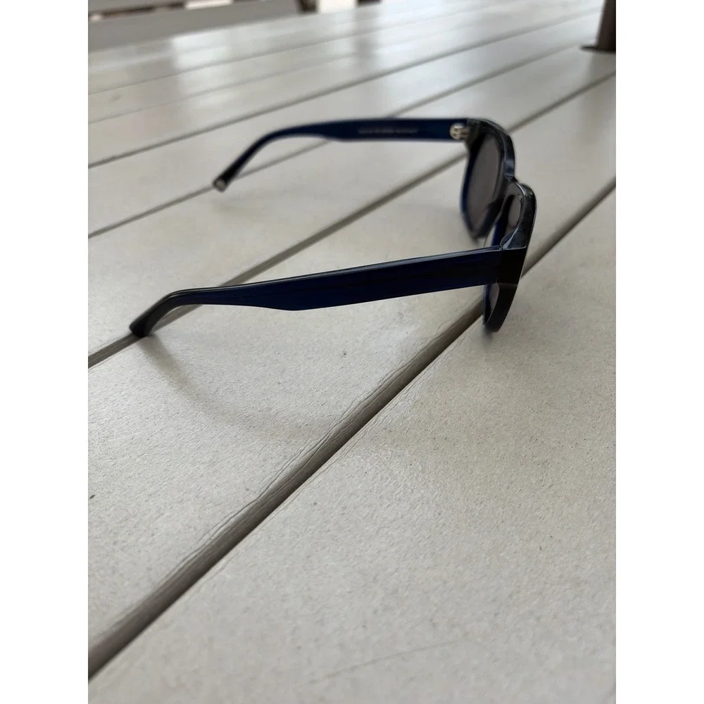 Warby Parker Spencer 350 Sunglasses Navy Blue Square Frames 53-20-140